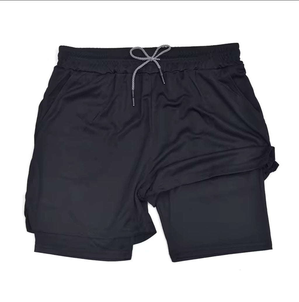 FlexRun 2in1 Herrenlaufshorts mit Handy-Tasche