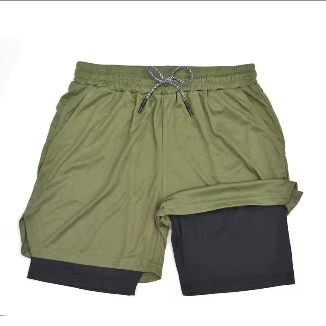 FlexRun 2in1 Herrenlaufshorts mit Handy-Tasche