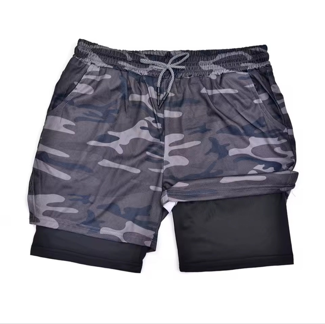 FlexRun 2in1 Herrenlaufshorts mit Handy-Tasche